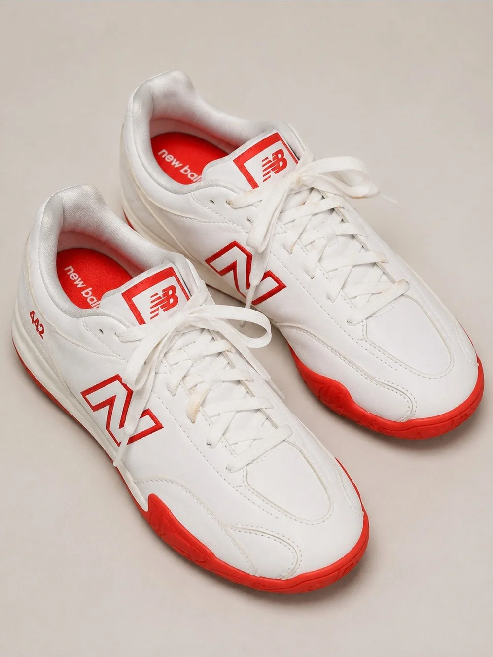New Balance 442 V2 Team Turf Soccer Shoes White/pink Unisex Size 5